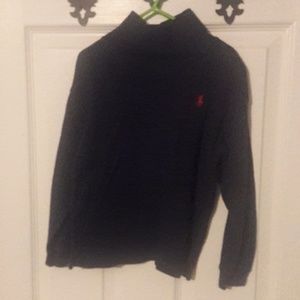 4T polo shirt long sleeve turtleneck - navy blue